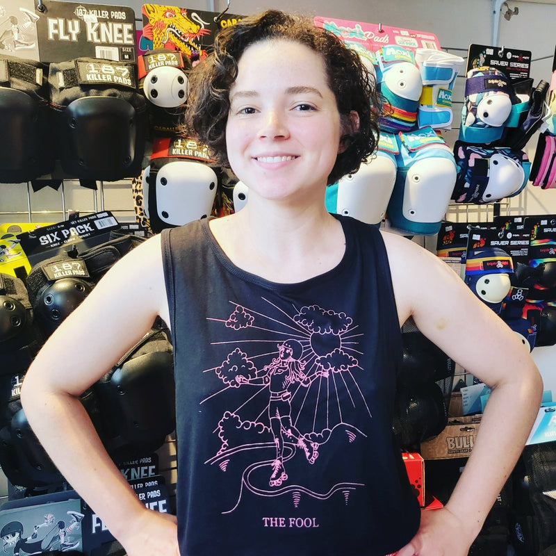 THE FOOL Cropped Tank Top - Double Threat Skates