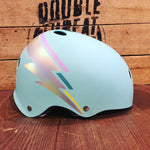 Triple 8 Certified Sweatsaver Helmet - Teal Hologram - Double Threat Skates