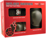 Triple 8 Saver Series Padset - BLACK - Double Threat Skates